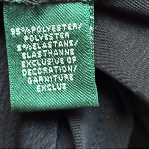 Lauren Ralph Lauren Black One-Shoulder Evening Dress - Picture 8 of 8